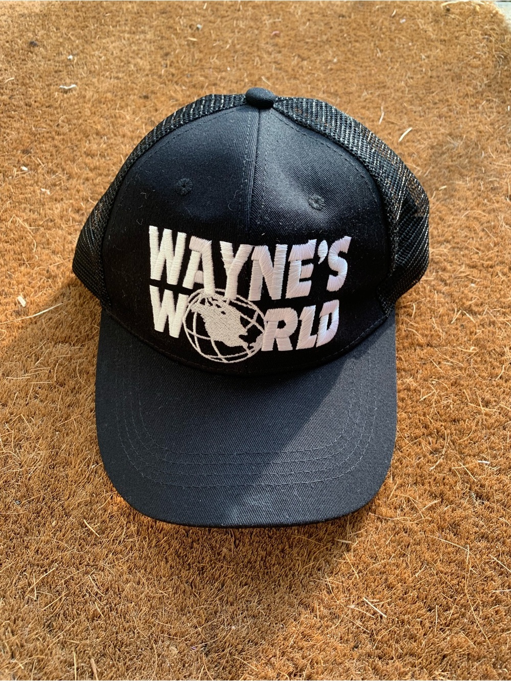 WAYNE'S WORLD Black Trucker Hat